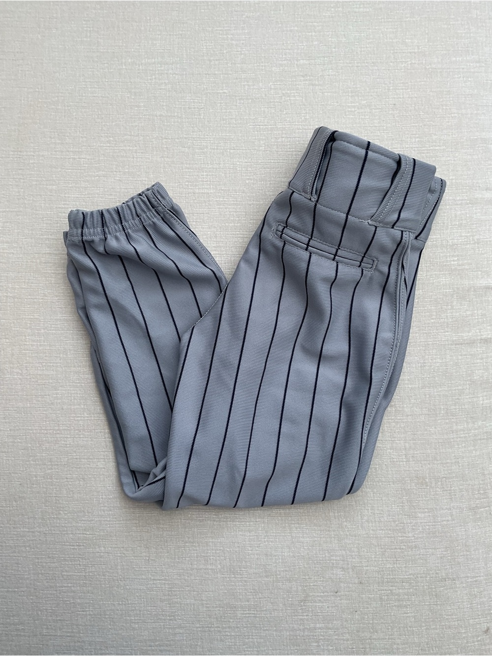 Kids Gray Pinstripe Jogger Pants - Picture 2 of 5